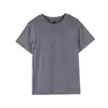 Camiseta de Manga Corta con Bordado de Poni en Lyocell y Lana Merino para Mujer 2026 Verano Nuevo Estilo Elegante Cuello Redondo Top Adelgazante