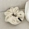 Scrunchie de Peluche Bordado de Corazón Agrietado Otoño e Invierno Alta Elasticidad Duradero Goma para el Cabello Cuerda Simple Versátil para el Cabello Flor para Cola de Caballo