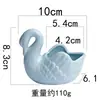 Porta-Velas Cerâmico de Cisne Fofo Ornamento de Aromaterapia Estilo Nórdico Decoração de Casa Dia dos Namorados Presente de Aniversário