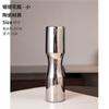 Jarrón de plata galvanizada de lujo, ligero, con adornos de vidrio recto, para sala de estar, arreglos florales, gabinete de vinos creativo, modelo de habitación, decoración de cerámica para el hogar.