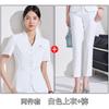 Azul marino Profesional Mayor Vestido de Verano Manga Corta Chaqueta Traje Pequeño Pantalones Falda Mujer Traje de Dos Piezas Verano Viaje Cotidiano Tendencia