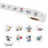 Caperucita Roja Libro Misma Calcomanía de Dibujos Animados 500 Calcomanías 1 Rollo Decorativo Cuenta a Mano Calcomanía Redonda Calcomanía Linda de Dibujos Animados Calcomanía de Sellado
