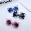 Gafas de sol coloridas para niños gafas de sol para bebé con estrellas punto de estrella gafas anti-ultravioleta forma de lazo linda niñas