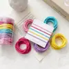 Elástico de Cabelo Básico Grande e de Alta Elasticidade para Meninas, Elástico de Cabelo Versátil, Tiara Elástica Colorida de Círculo Fino para Crianças