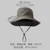 Sombrero de vaquero occidental para niños, de verano, con alero grande, japonés, para exteriores, para viajes, montañismo, protector solar, para hombre, para playa