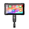 Pantalla de Navegación para Motocicleta de 5 Pulgadas Carplay Inalámbrico Portátil HD Impermeable Dispositivo de Navegación para Motocicleta