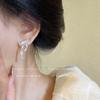 Pendientes de lazo de ballet, elegantes y combinables, exquisitos pendientes transfronterizos, moda 2024, pendientes de explosión de gran venta en Europa y América.