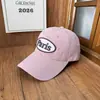 Gorra de Béisbol Lavada Estilo Coreano para Mujer, Bordado de París para Primavera y Otoño, Aspecto Vintage, Adelgazante, Gorra de Pico Versátil, Moderna