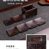 Nova Mesa de Chá Estilo Chinês, Porta-Copos de Chá de Ébano Preto, Suporte para Xícara de Chá, Bandeja de Chá, Suporte de Copo de Madeira Maciça, Conjunto de Chá Kung Fu, Acessórios para Cerimônia do Chá