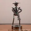 Artesanato Criativo do Homem de Ferro, Enfeites de Metal, Design Temático de Música, Estilo Minimalista Moderno para Decoração de Casa