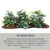 Venta al por mayor spot combinación de plantas verdes artificiales macetero exterior departamento de ventas de calle comercial canaleta para flores decoración de ventana cuadrada