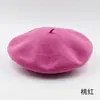 Boina de Lã Versátil Estilo Coreano para Outono e Inverno para Mulheres, Chapéu de Pintor Casual de Lã Vintage, Boina Simples Japonesa
