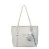 Bolsa tote retro de gran capacidad en bloques de color para mujer, nuevo modelo 2026, simple y casual, adecuada para ir al trabajo, de hombro y de mano