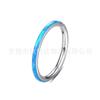 Acero Inoxidable 316 Anillo de Nariz Ópalo Anillo Cerrado Anillo de Nariz Sin Costuras Aretes Joyería para Perforación Corporal Anillo de Ópalo Anillo para Hueso de la Oreja
