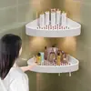 Estante de Almacenamiento para Baño Adhesivo Sin Taladro, Sin Rastro, Estante de Esquina Ensanchado para Gel de Ducha, Estante Triangular de Esquina de Pared para Almacenamiento