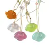 Ágata Blanco Hielo Natural para Hombre y Mujer Calcedonia Azul Patrón Nube Candado Ruyi Colgante Calcedonia Azul Hielo Collar para Pareja Estilo Chino