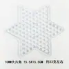 Placa de contas grande de 10mm, molde de contas transparente DIY feito à mão, placa de contas especial para contas de fusão a quente, transfronteiriço