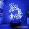 Luz de Noche LED Colorida 3D de la Serie Marvel Spider-Man Transfronteriza con Control Remoto Táctil Lámpara de Mesa Regalo Creativo de Navidad