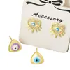 Nuevos aretes de moda para mujer con forma de corazón y ojo de diablo, aretes de temperamento y personalidad, joyería al por mayor, ventas directas