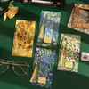 Marcador de Libro de Pintura al Óleo Vintage Regalo del Día del Maestro 2026 Nuevo Marcador de Libro de Metal Exquisito Van Gogh Personalizable con Grabado