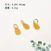Plata 925 Chapada en Oro Marca Xiaofu Marca Ji Ruyi Accesorios Ricos Cristales Semi-acabados Adornos de Cuentas Deslizantes DIY
