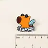 Promoção Broche Fofo de Capivara Cartoon Crocodilo Ins Style Broche de Personalidade para Roupas