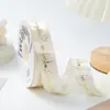 Envío Gratis Cinta de Seda, Cinta Estampada en Oro, Cinta para Empaque Floral, Lazo para Pastel en Forma de Corazón, Cinta para Regalo de 2.5 cm
