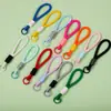 Lanyard para Llaves Colorido Trenzado Nudado Correa para Teléfono Correa de Muñeca Antiperdida Lanyard para Botella de Agua Accesorio para Bolso Dopamina