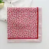 Pañuelo Cuadrado Pequeño Pastoral de Algodón y Lino para Mujer, Versión Coreana de Verano, Pañuelo de Seda para Fotografía de Viajes, Pañuelo para la Cabeza Versátil, Bufanda, Bufanda Decorativa para el Cuello