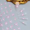 Nuevo Calcomanía para Uñas con Relieve Estéreo 5D Mariposa Flor Encaje Moño Rosa Calcomanía de Uñas de Alta Gama