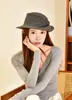 Sombrero de Pescador de Felpa de Pelo de Conejo para Mujer, Estilo Coreano Versátil de Alta Gama para Otoño e Invierno, Sombrero de Cubo para Circunferencia de Cabeza Grande, Sombrero de Cubo de Invierno