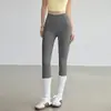 Calça de Yoga de Alta Elasticidade com Cintura Alta e Efeito Levanta Bumbum, Realçando o Formato dos Glúteos, Adequada para Fitness e Esportes ao Ar Livre