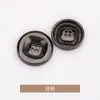 Botones Cuadrados Cóncavos de Cuatro Ojos Cosidos a Mano Pequeños para Abrigos, Ropa, Cortavientos, Suéteres, Botones Metálicos de Punto