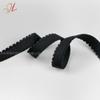 Banda Elástica de Terciopelo Blanco y Negro 1.1-3.0cm con Borde Dentado para Ropa Interior y Accesorios de Vestimenta, Disponible en Stock