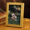 Personalização de Mesa para Porta-Retratos, Lavagem e Impressão de Fotos para Fazer Álbum de Fotos, Enfeites de Moldura Vazia, Suporte de Exibição de 6 Polegadas 8 Presente