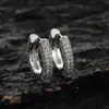 Pendientes de anillo pequeños y sencillos Europa y América llenos de cobre con circonita incrustada de circonita chapado en oro versátil temperamento nicho anillo anillo pendiente de oreja