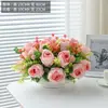 Adorno de Arreglo de Flores Artificiales de Lujo Ligero Estilo Chino para Hotel Restaurante Sala de Estar Mesa de Comedor Flores Flores Falsas Decoraciones Florales Biomorfas
