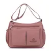 Bolso bandolera ligero multibolsillos para mujer, tela de nailon resistente al agua, bolso de hombro de gran capacidad, bolso de mamá, bolso casual para el día a día, moderno