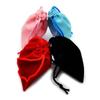 Bolsa de veludo com cordão 7*9cm para joias, bolsa de joias, bolsa para presente, vermelho/preto/rosa/azul em estoque