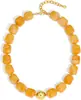 Collar de Bolas de Resina Transparente Arcoíris Estilo Nuevo Europeo y Americano Transfronterizo, Accesorio de Cuello Versátil de Moda para Mujer