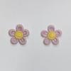 Dulces Coloridos Bordados de Encaje Flor de Cinco Pétalos Accesorios para Coleta de Bebé Estilo Mismo de TikTok Accesorios de Diadema Elástica