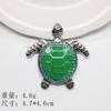 Kwai Sha estilo coreano gotejamento de óleo diamante tartaruga diy acessórios de liga acessórios feitos à mão capa de celular fivela de fácil puxar distintivo acessórios acessórios
