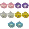 Accesorios de Resina Coloridos Electrochapados con Conchas de Perla para Pulseras, Collares, Aretes, Llaveros, Colgantes y Dijes DIY