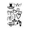 Nuevas pegatinas de tatuajes de purpurina creativas de bricolaje transfronterizas de Amazon para niños y adultos, Y2K Navidad Halloween