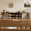 Escritorio Doble de Madera Maciza Mesa de Estudio para Adultos en Casa Mesa Larga para Dormitorio Armario de Almacenamiento Mesa de Ordenador Retráctil Integrada