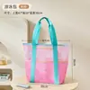 Bolso de Malla Dopamina de Verano para Viajes, Gran Capacidad, Almacenamiento con Compartimentos, Separación Húmedo y Seco, Bolsa de Almacenamiento para Playa