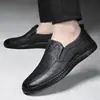 [100% piel de vaca] zapatos de hombre piel casual piel suave suela suave zapatos de papá transpirables huecos zapatos de piel para hombre zapatos casuales