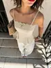 Camisola Retro de Color Sólido 2026 para Chica Picante con Parches de Encaje, Top Sexy Versátil de Verano
