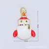 Venta directa del fabricante: Caja de regalo de Navidad de 18 quilates con microincrustaciones de cobre, accesorios de colgante con goteo de aceite, accesorios para pulsera y collar, accesorios para DIY