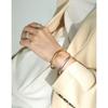 246 Pulsera Abierta Estilo Coreano Plata Ins Nicho Irregular Moda Simple Plata Esterlina S925 Geométrica Brillante para Mujer